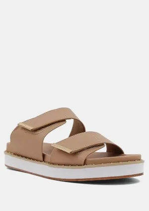 2 strap stud trim sandal