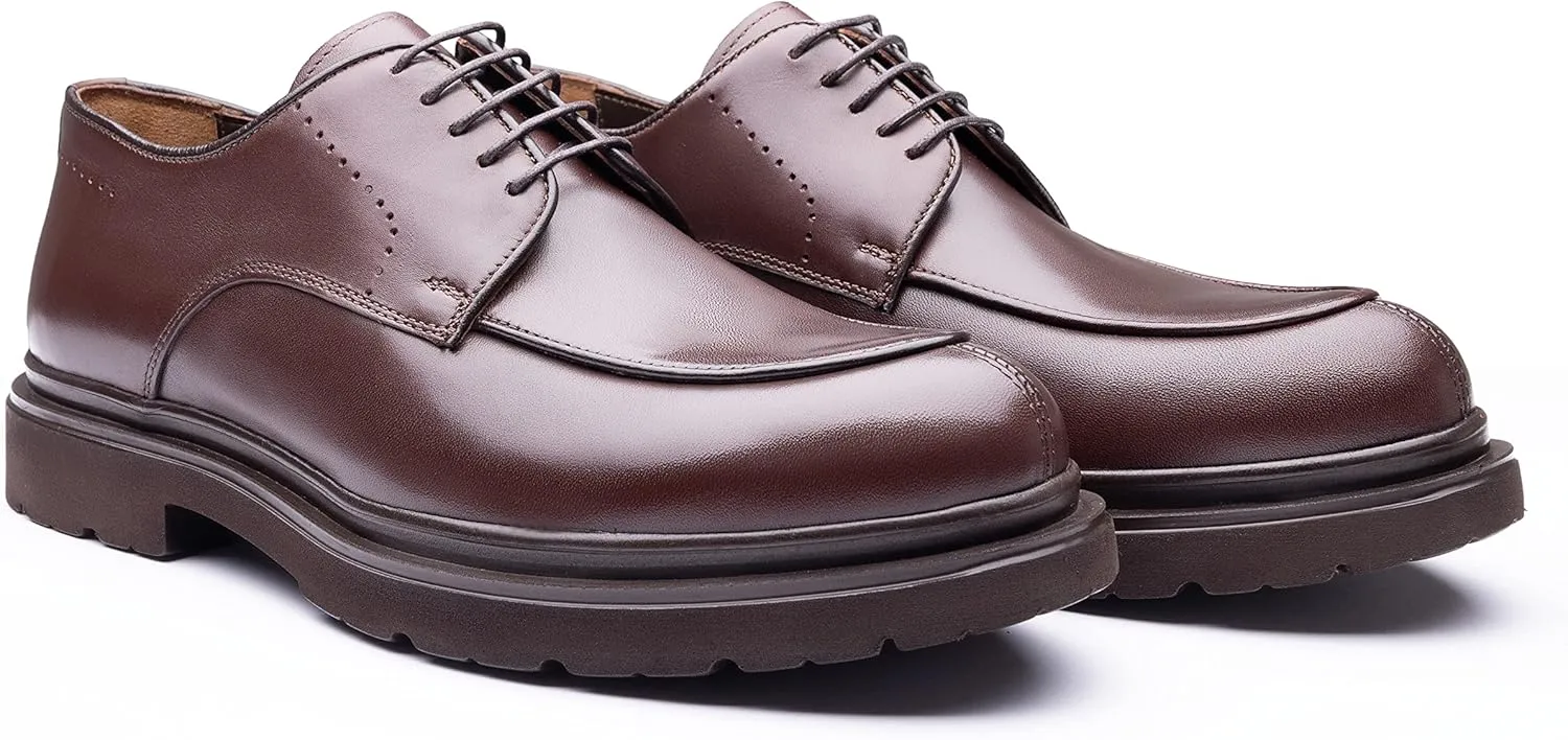 35400-EK Classic Style Oxford Lace Up Formal Genuine Leather Shoes for Men - Derby Brogues