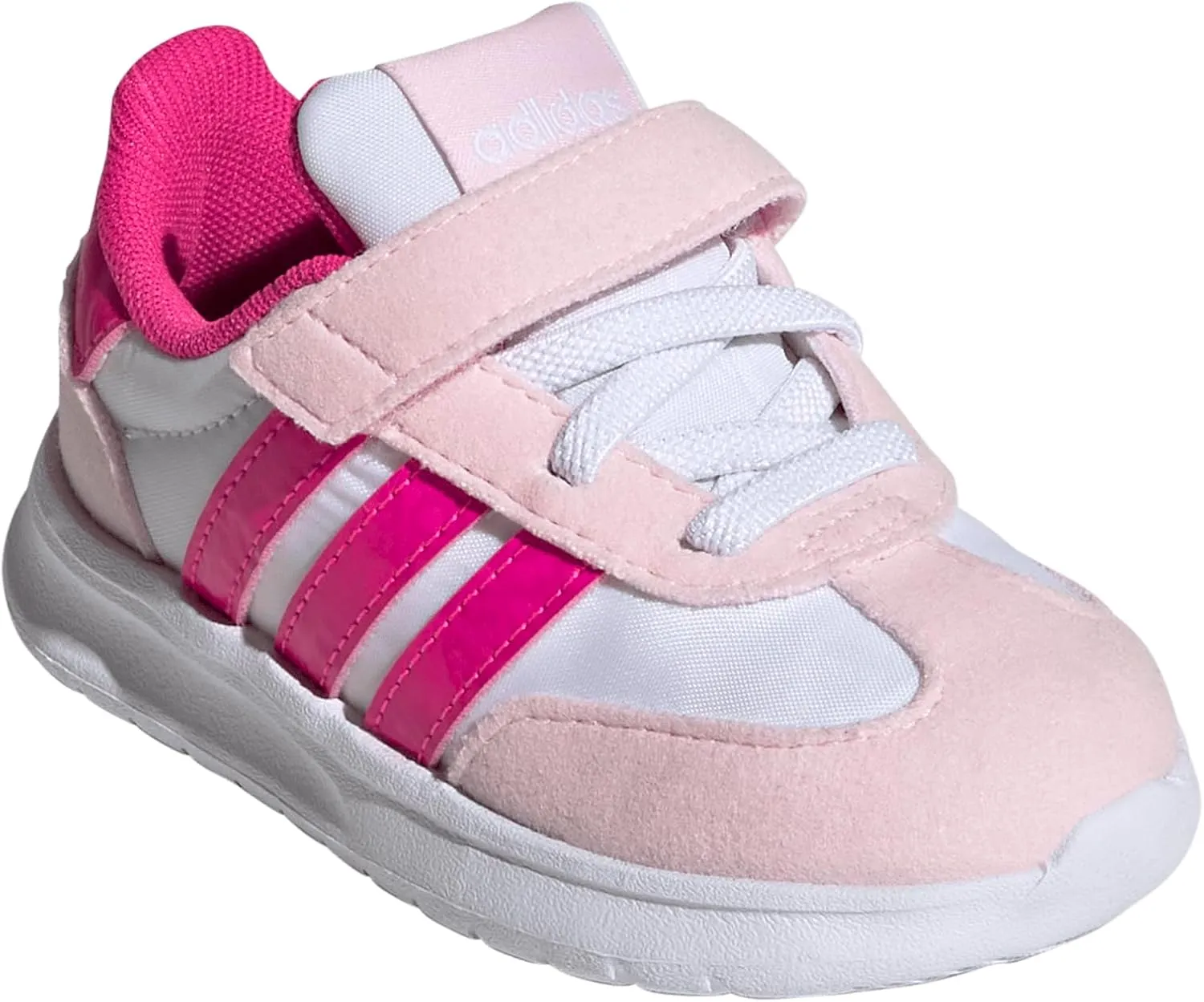 adidas Baby-Boy's Run 70s 2.0 Elastic Lace & Strap Sneaker
