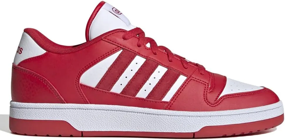 adidas Mens Break Start Lace Up Sneakers Shoes - Red