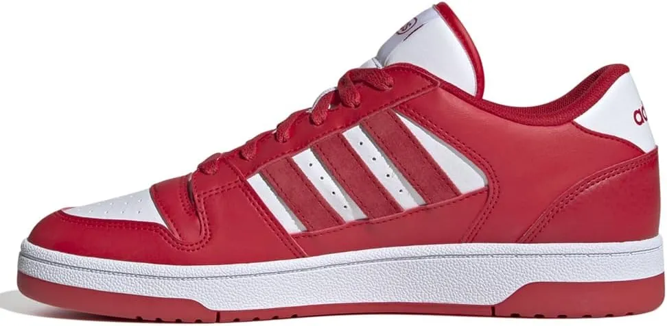 adidas Mens Break Start Lace Up Sneakers Shoes - Red