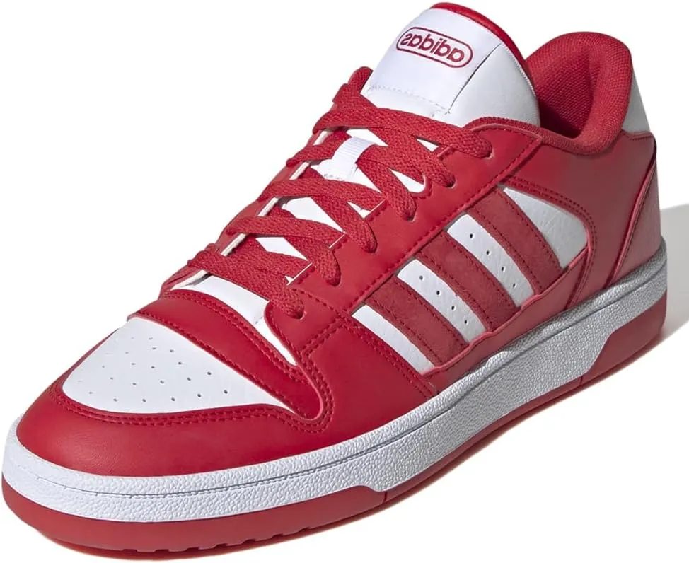 adidas Mens Break Start Lace Up Sneakers Shoes - Red