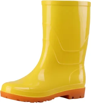 AMDBEL Rain Boots For Women, Women's Mid Calf Rain Boots Waterproof Garden Rain Shoes Anti-Slipping Rainboots for Ladies