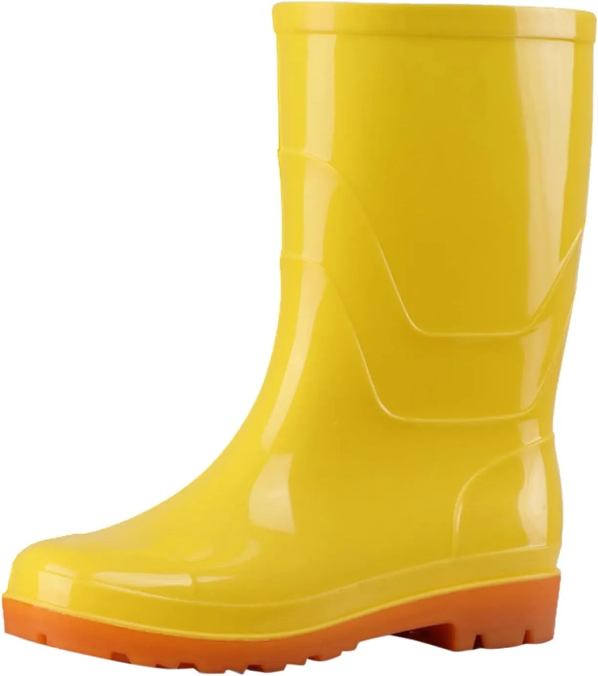 AMDBEL Rain Boots For Women, Women's Mid Calf Rain Boots Waterproof Garden Rain Shoes Anti-Slipping Rainboots for Ladies