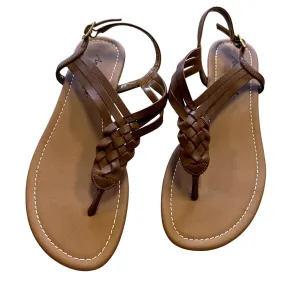 American Eagle Brown Braided Strappy Sandals Size 7