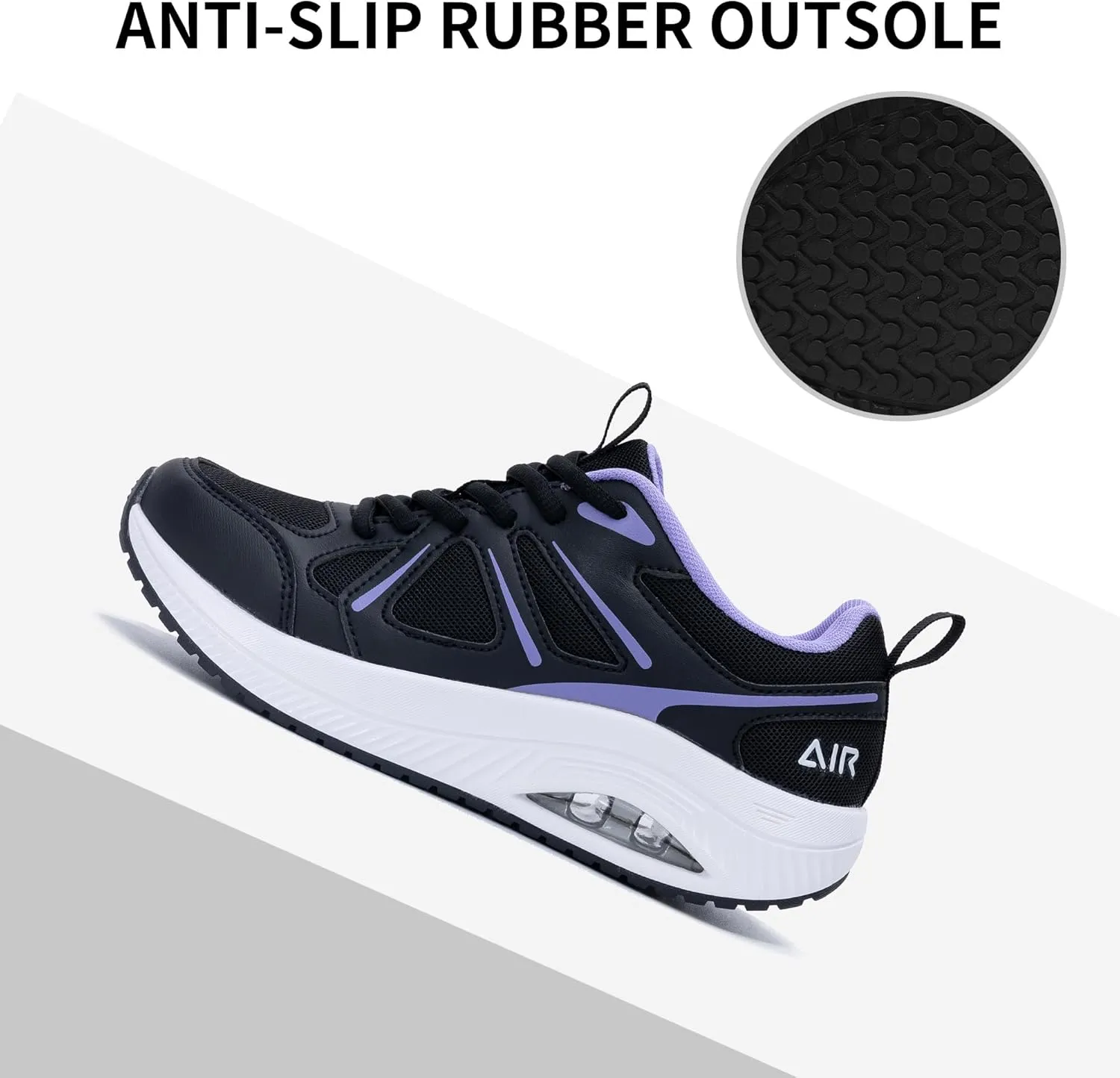 AOV Women Arch Support Walking Shoes Orthotic Sneakers for Plantar Fasciitis Foot and Heel Pain Relief Tennis Shoes, Size 5.5-11