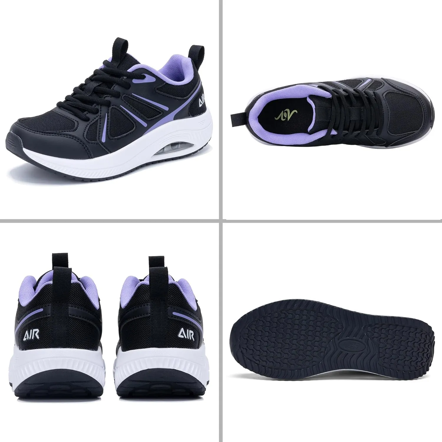AOV Women Arch Support Walking Shoes Orthotic Sneakers for Plantar Fasciitis Foot and Heel Pain Relief Tennis Shoes, Size 5.5-11