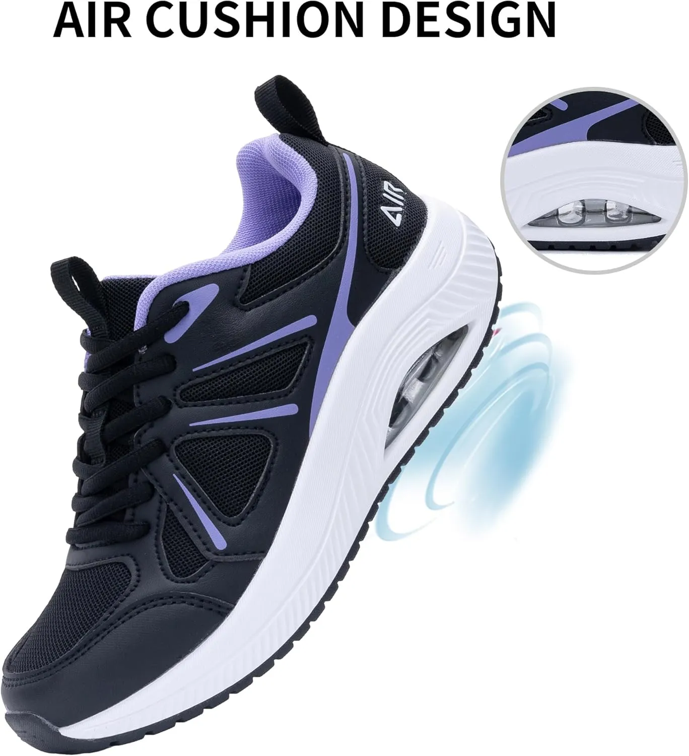AOV Women Arch Support Walking Shoes Orthotic Sneakers for Plantar Fasciitis Foot and Heel Pain Relief Tennis Shoes, Size 5.5-11