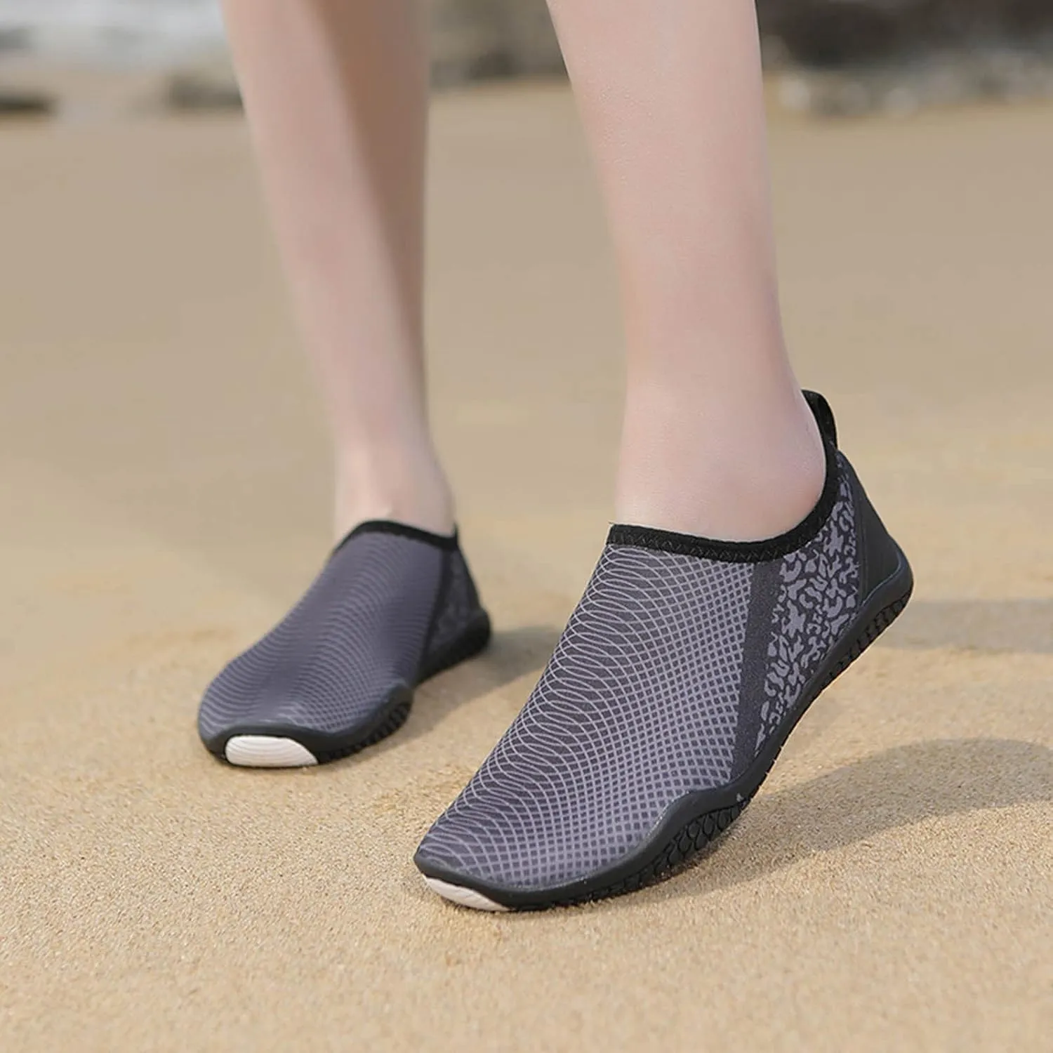 Black Water Shoes Size 10 Women Barefoot Aqua Socks Quick Dry Barefoot Water Shoes Womens Cute Water Shoes Quick Dry Water Shoes for Beach Swim Pool River Yoga Lake Surf Sport Shoes