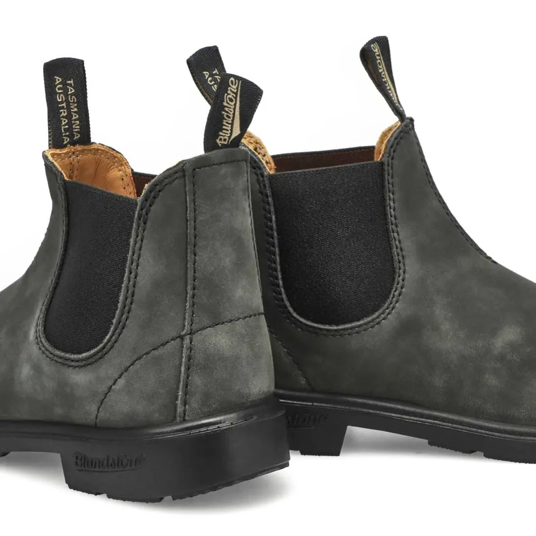 Blundstone 1325 Rustic Black Kids Soft Toe Elastic Sided Boot