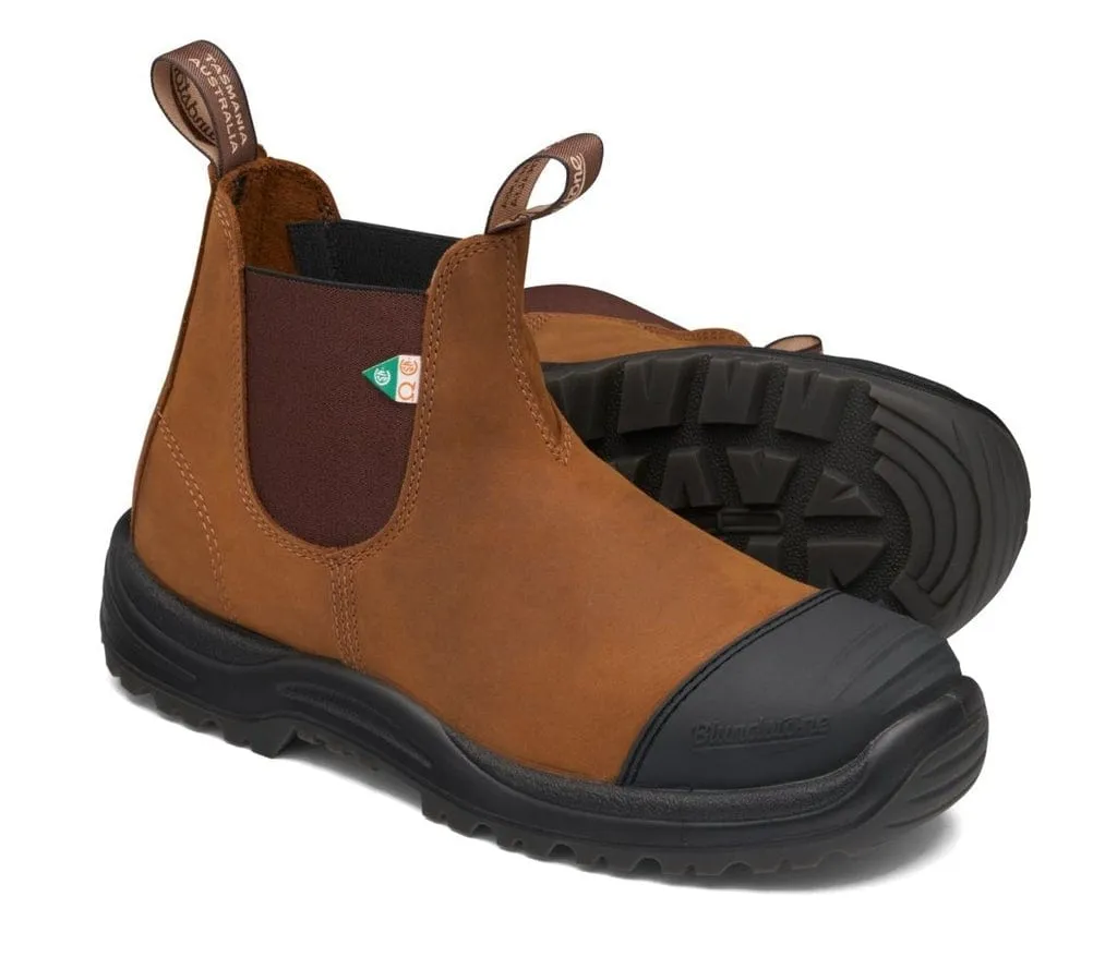 Blundstone Steel Toe Boots 169- Saddle Brown