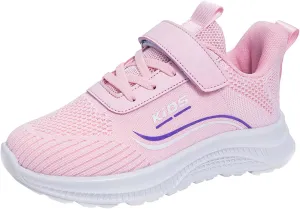 Boys Girls Sneakers Lightweight Breathable Athletic Running Shoes Slip On Walking Sports Shoes Fashion Shoes
