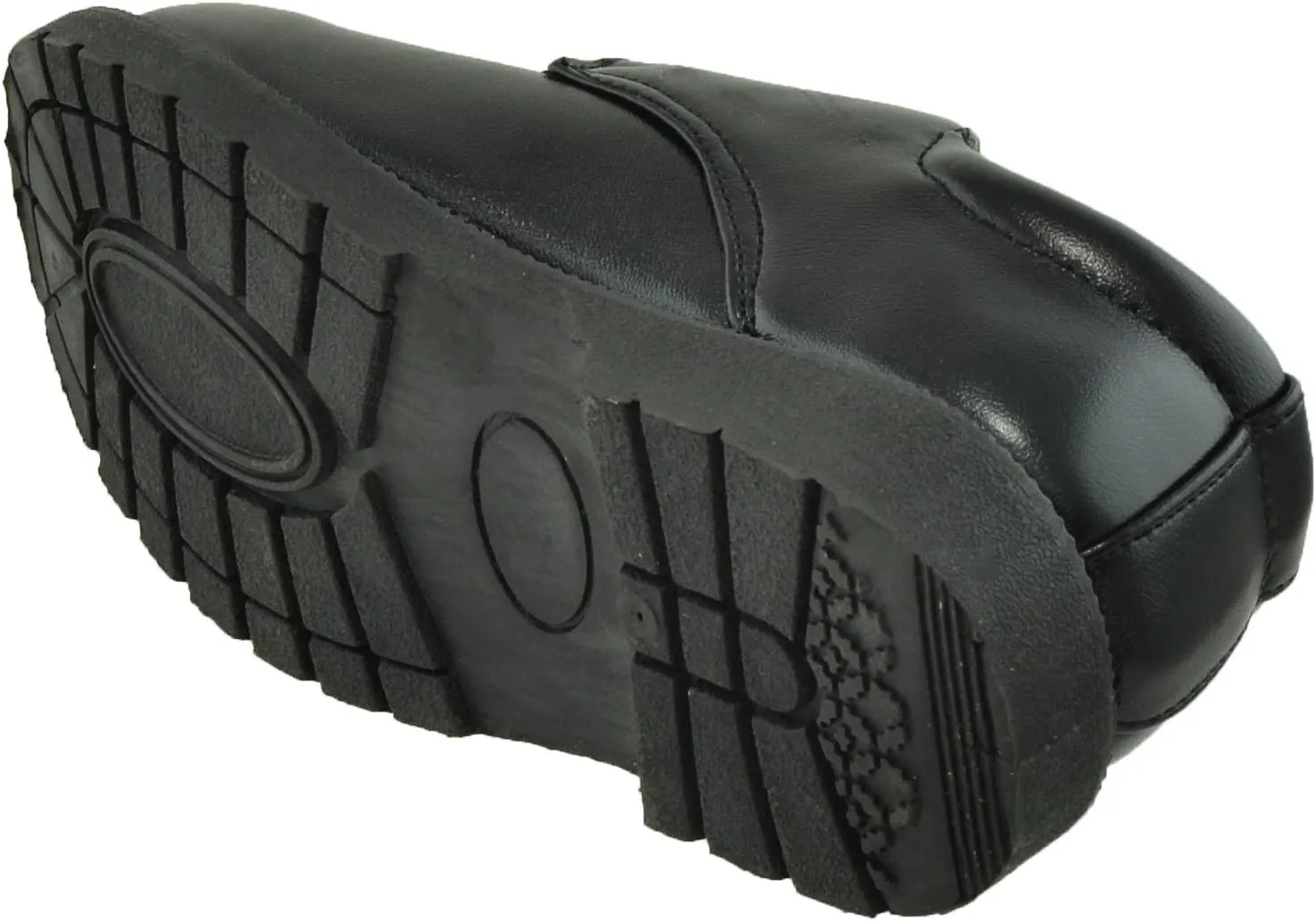 Boys Kids Casual Flats Monk Strap Closed Toe Shoes Black
