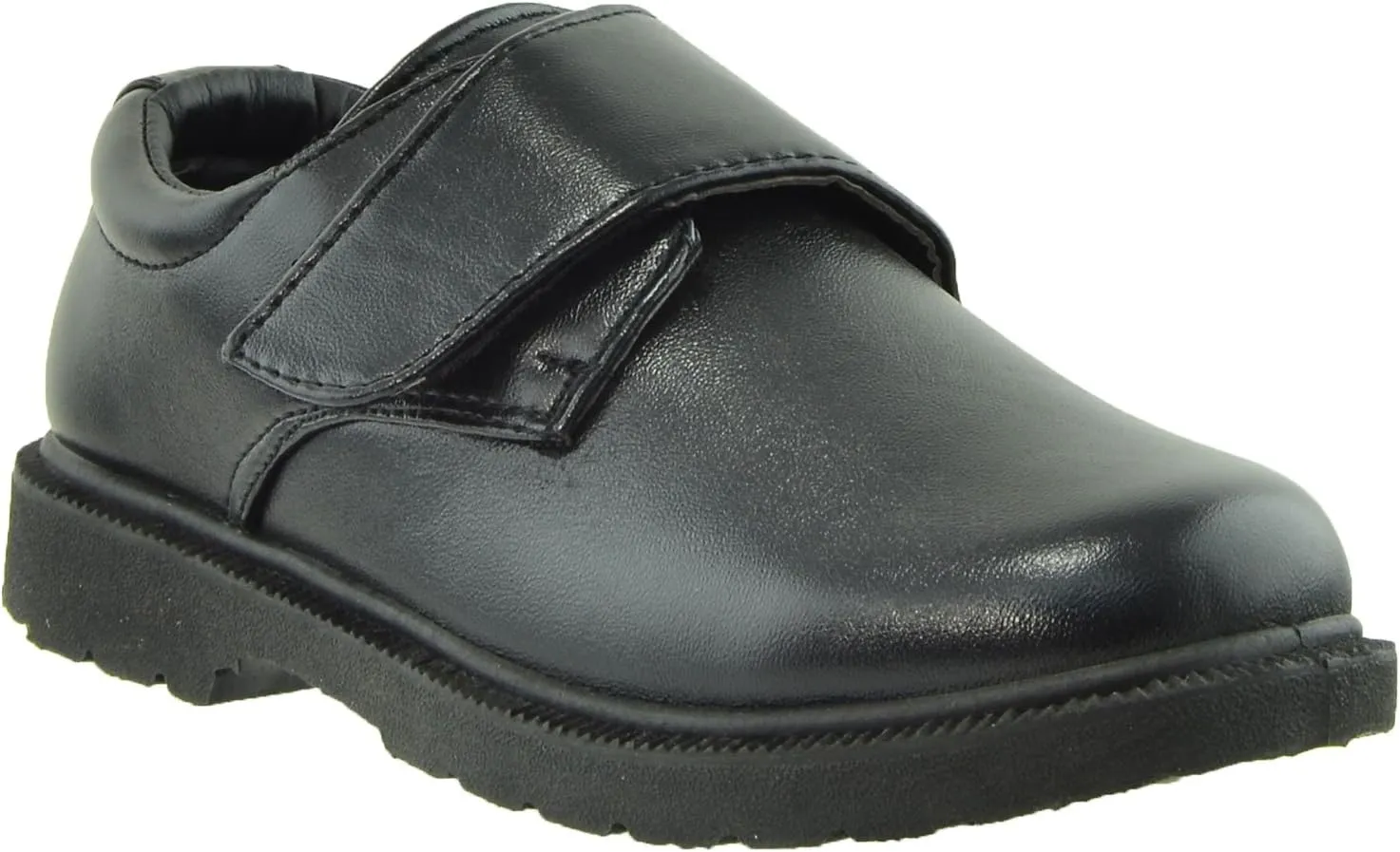 Boys Kids Casual Flats Monk Strap Closed Toe Shoes Black