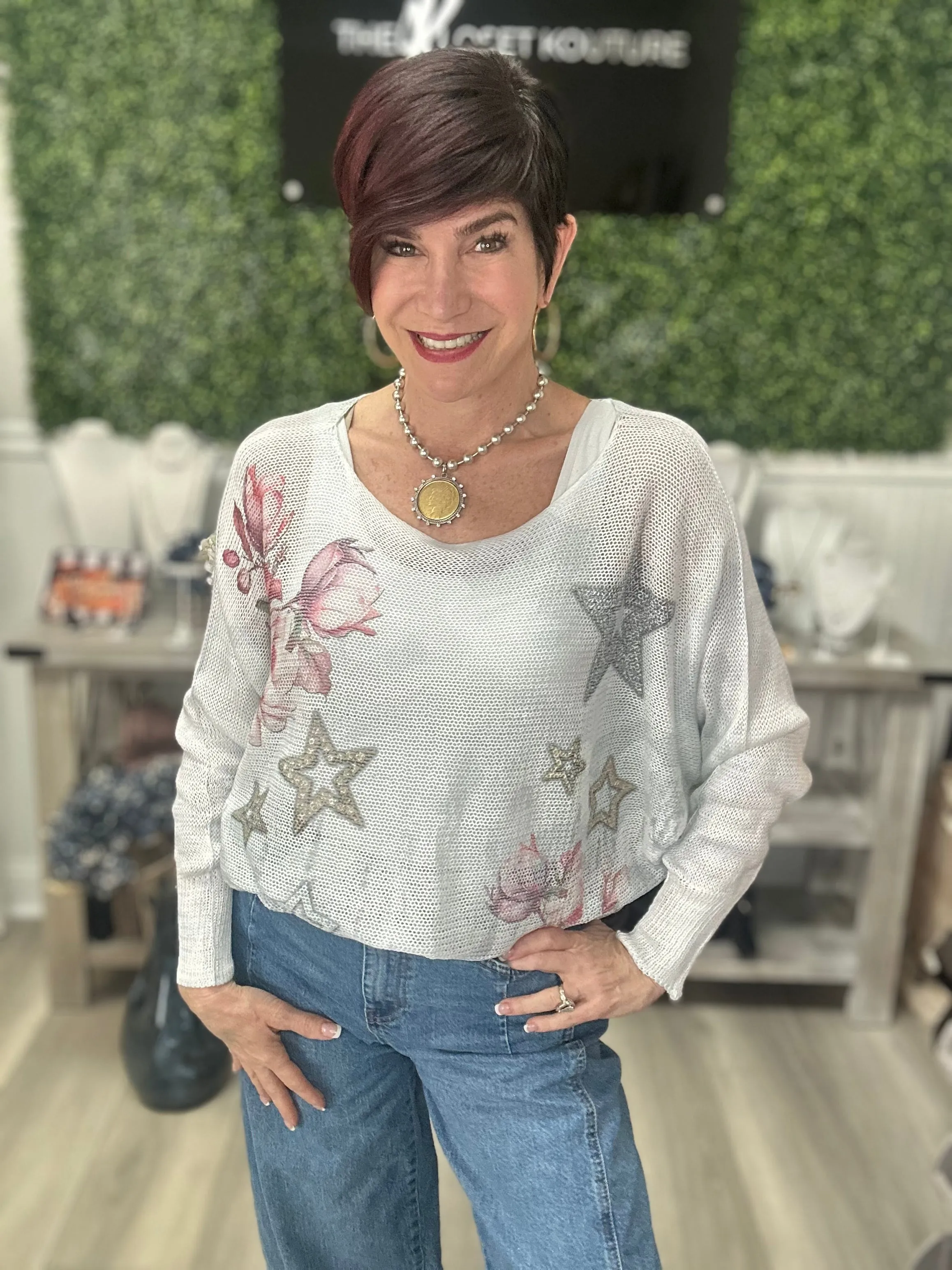 Burst of Spring Knit Top