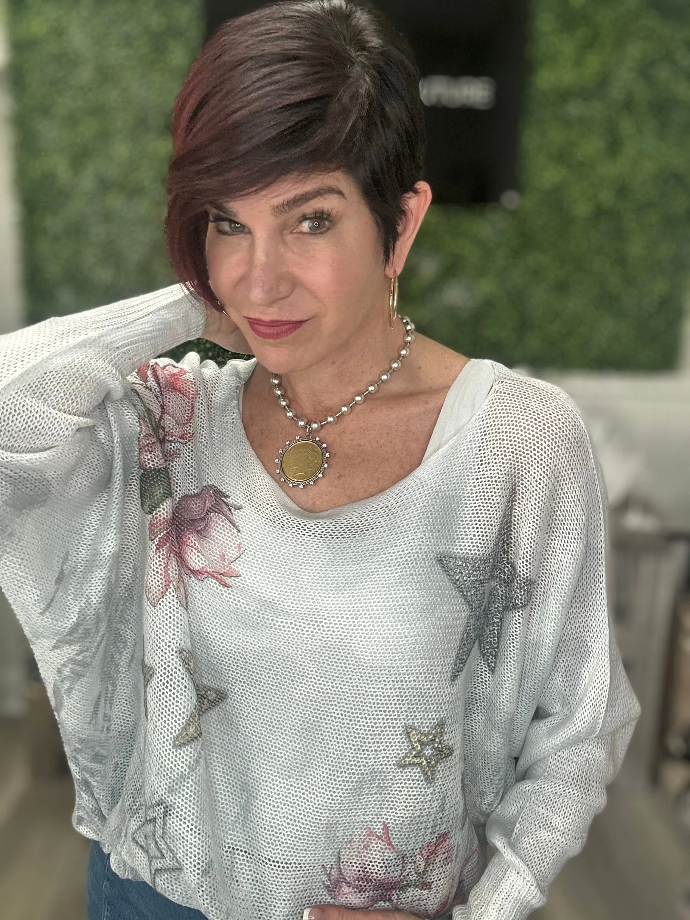 Burst of Spring Knit Top