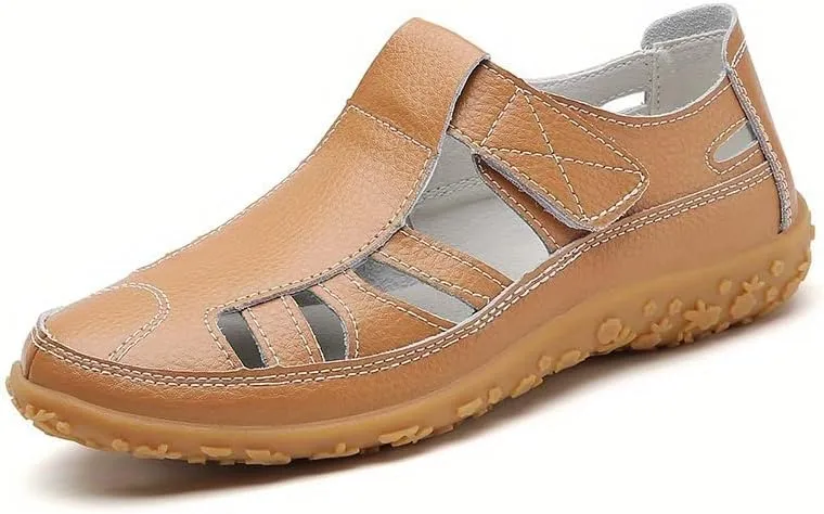 Comfortable Women's Closed Toe Sandals with Non-Slip Sole for Casual Outdoor Activities Nursing Nurse Shoes
