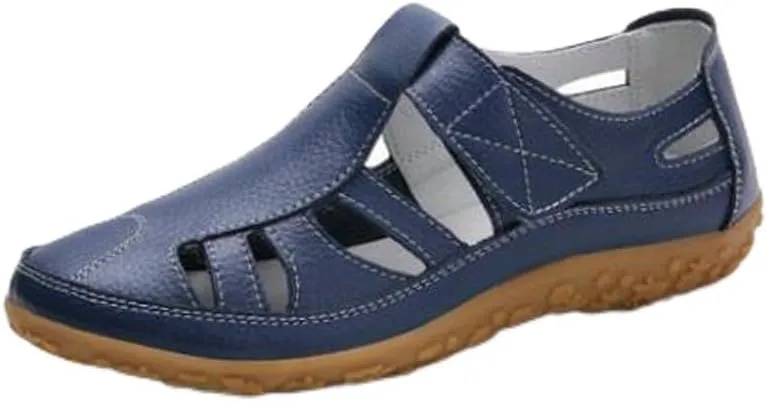 Comfortable Women's Closed Toe Sandals with Non-Slip Sole for Casual Outdoor Activities Nursing Nurse Shoes