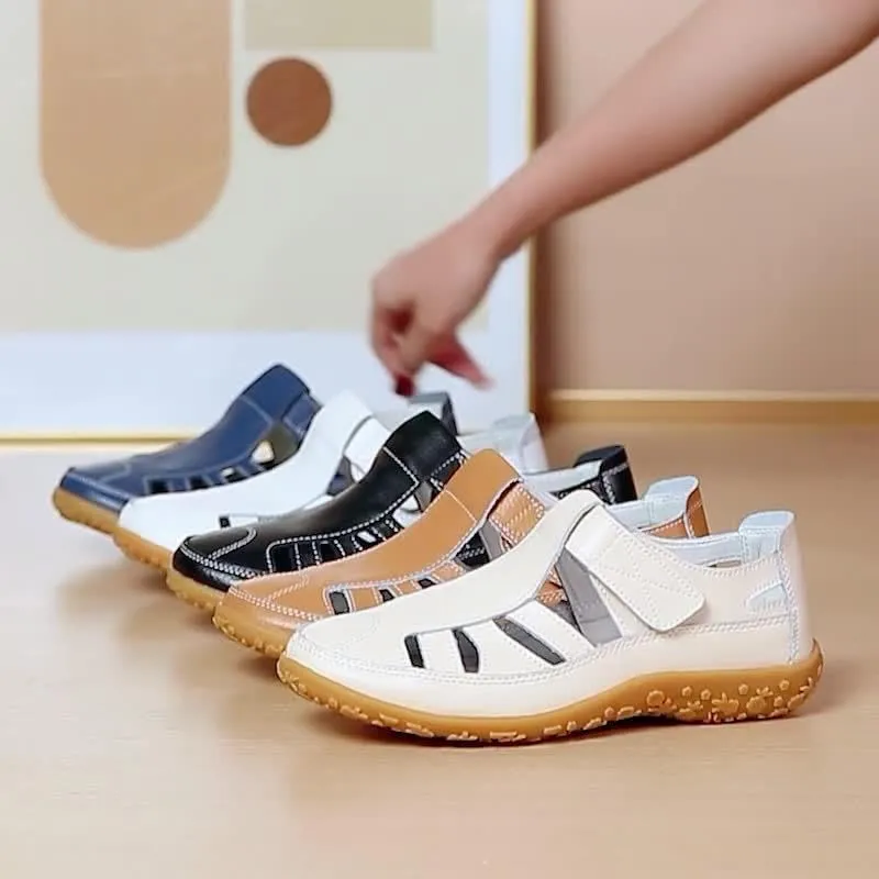 Comfortable Women's Closed Toe Sandals with Non-Slip Sole for Casual Outdoor Activities Nursing Nurse Shoes