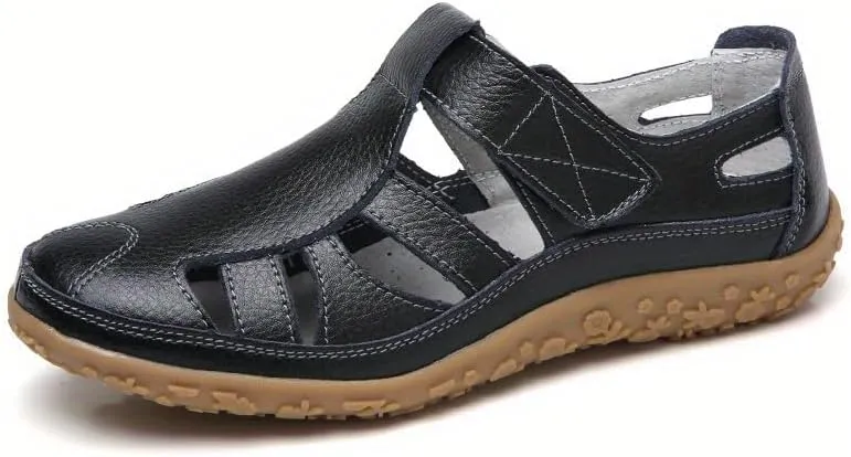 Comfortable Women's Closed Toe Sandals with Non-Slip Sole for Casual Outdoor Activities Nursing Nurse Shoes