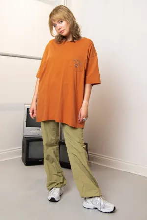 Daisy Street Regen Harley Davidson Orange Pocket T-Shirt