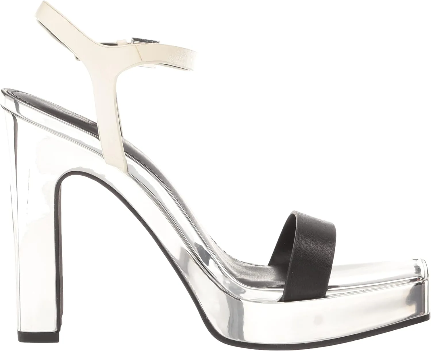 DKNY Women's Maiden Ankle-Strap Sandals  Color Black/Cream Size 5.5M