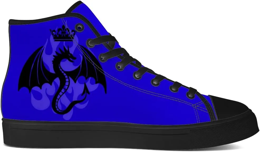 Dragon High Top Canvas Shoes for Men Women High Top Sneakers Lace Up Casual Shoes Gifts for Mama Papa