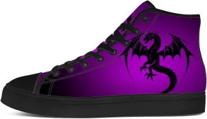 Dragon High Top Canvas Shoes for Men Women High Top Sneakers Lace Up Casual Shoes Gifts for Mama Papa