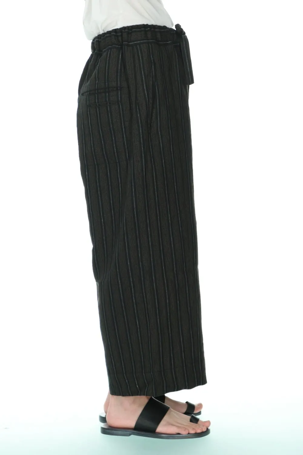 Drawstring Baggy Cropped trousers