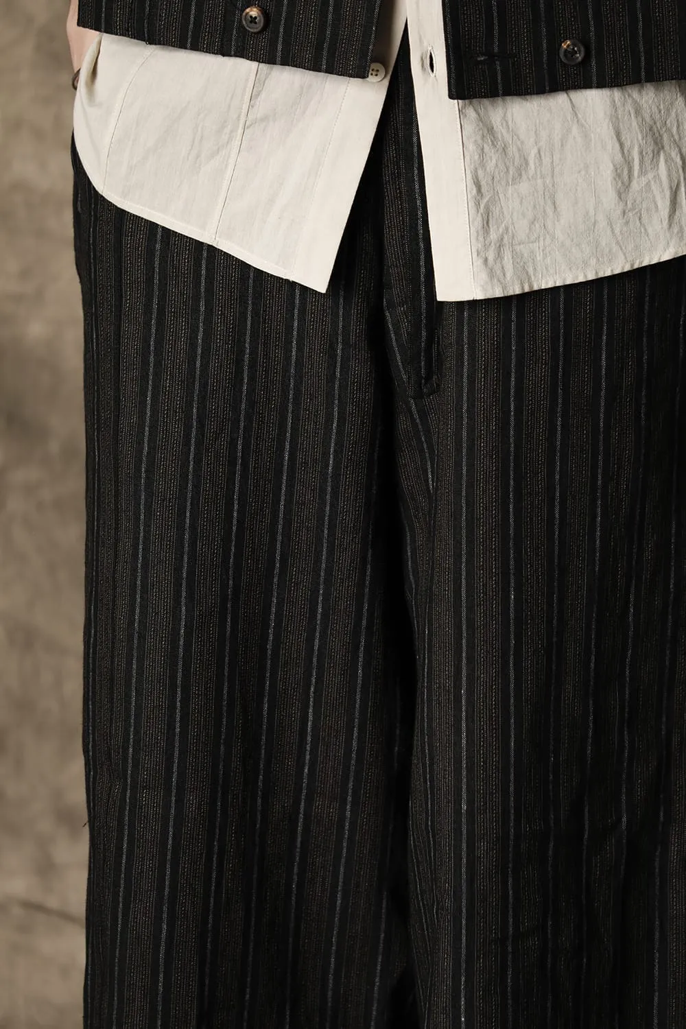 Drawstring Baggy Cropped trousers