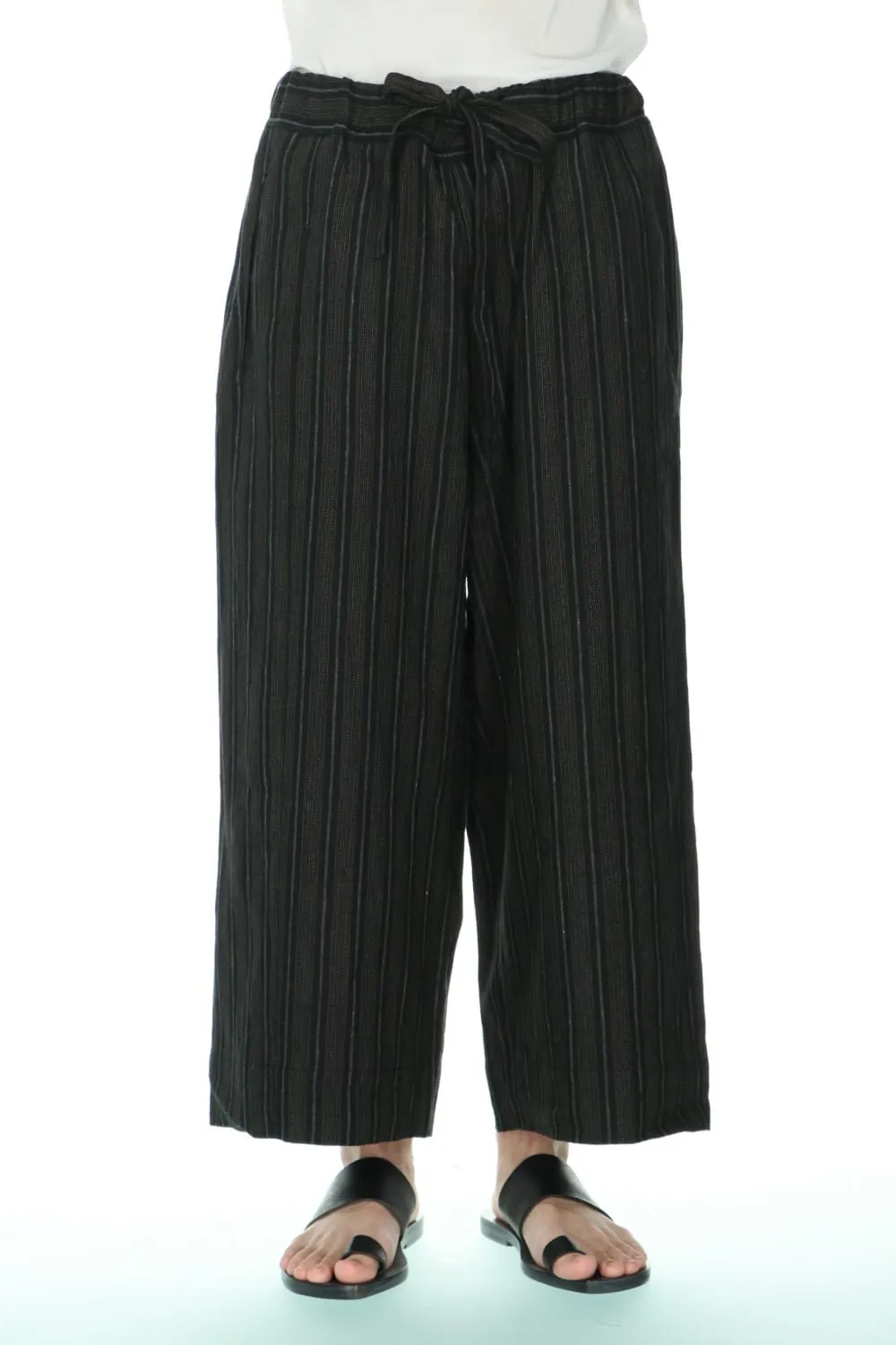 Drawstring Baggy Cropped trousers
