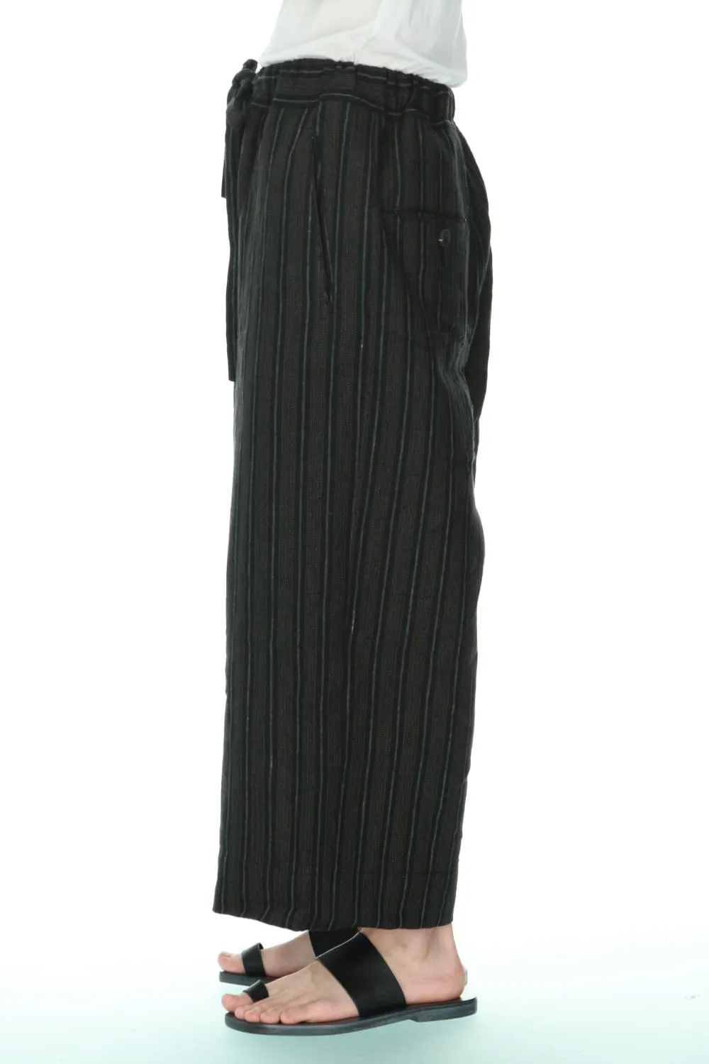 Drawstring Baggy Cropped trousers