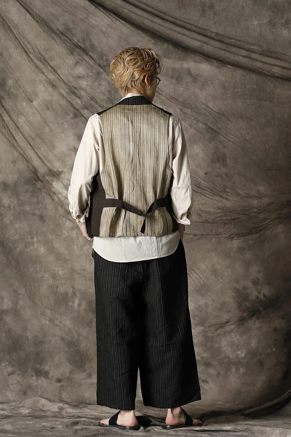 Drawstring Baggy Cropped trousers