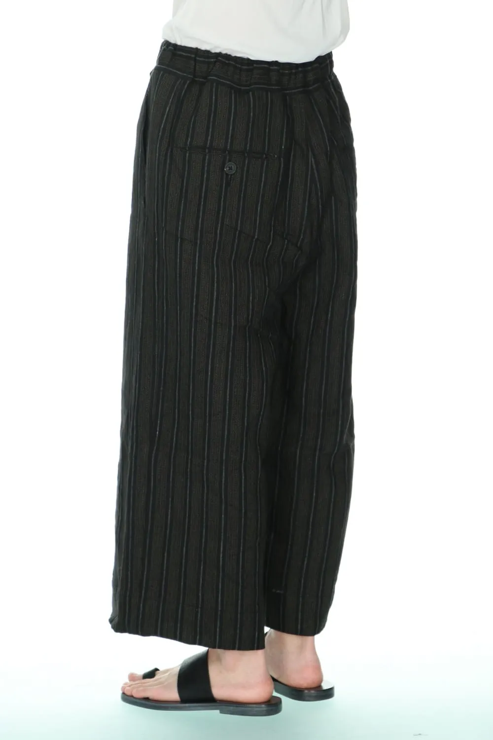 Drawstring Baggy Cropped trousers