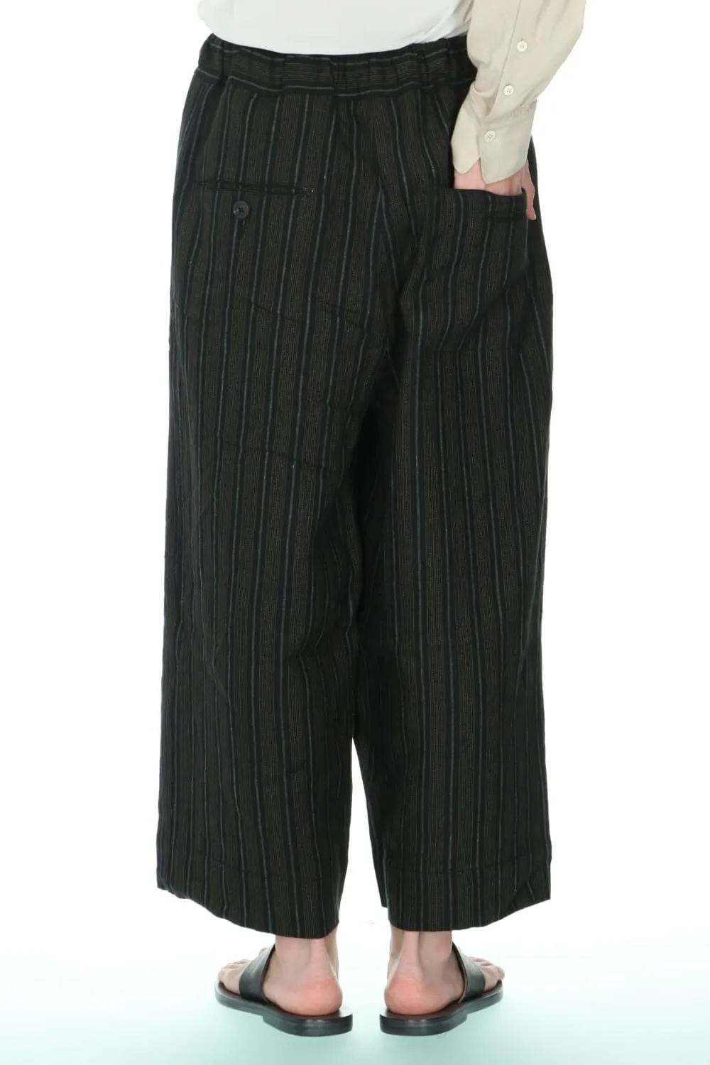 Drawstring Baggy Cropped trousers
