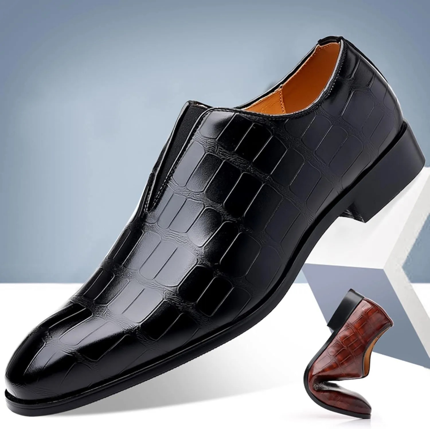 Dress Shoes for Men Comfortable Premium Leather Leisure Working Driving Party Dress Shoes for Male
