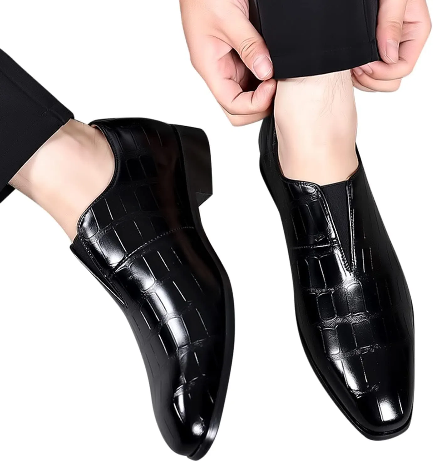 Dress Shoes for Men Comfortable Premium Leather Leisure Working Driving Party Dress Shoes for Male