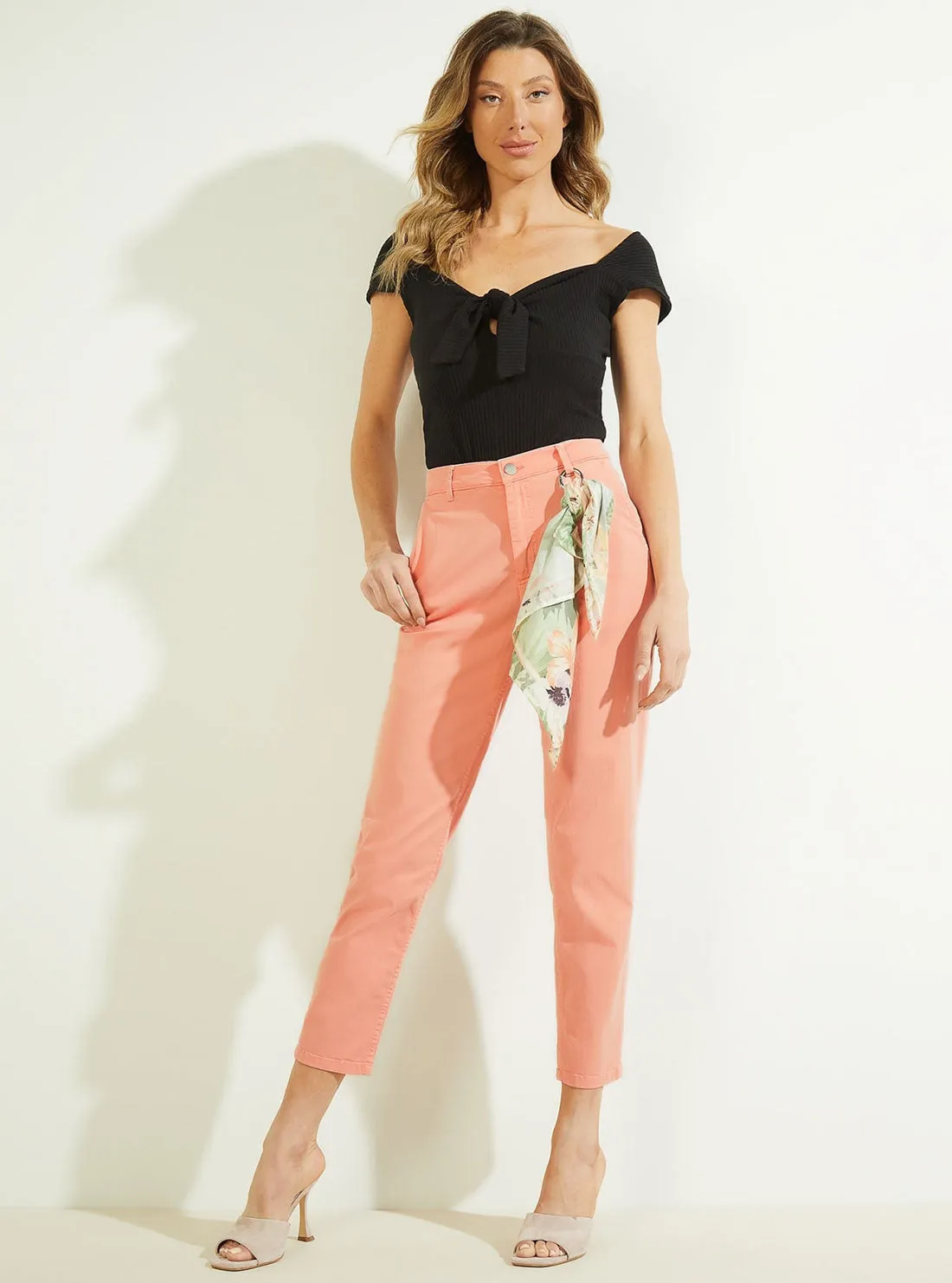 Eco Black Valeriana Tie Top