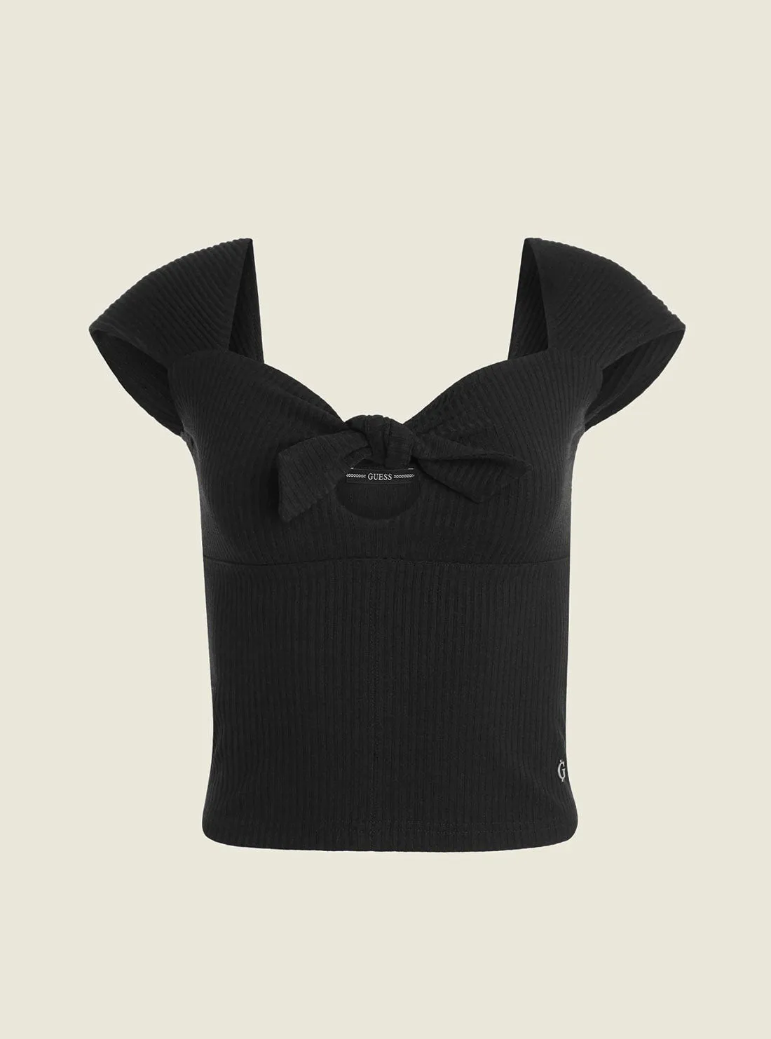 Eco Black Valeriana Tie Top
