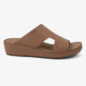 FARADA CLASSIC MENS BLACK LEATHER SANDALS CUMINO