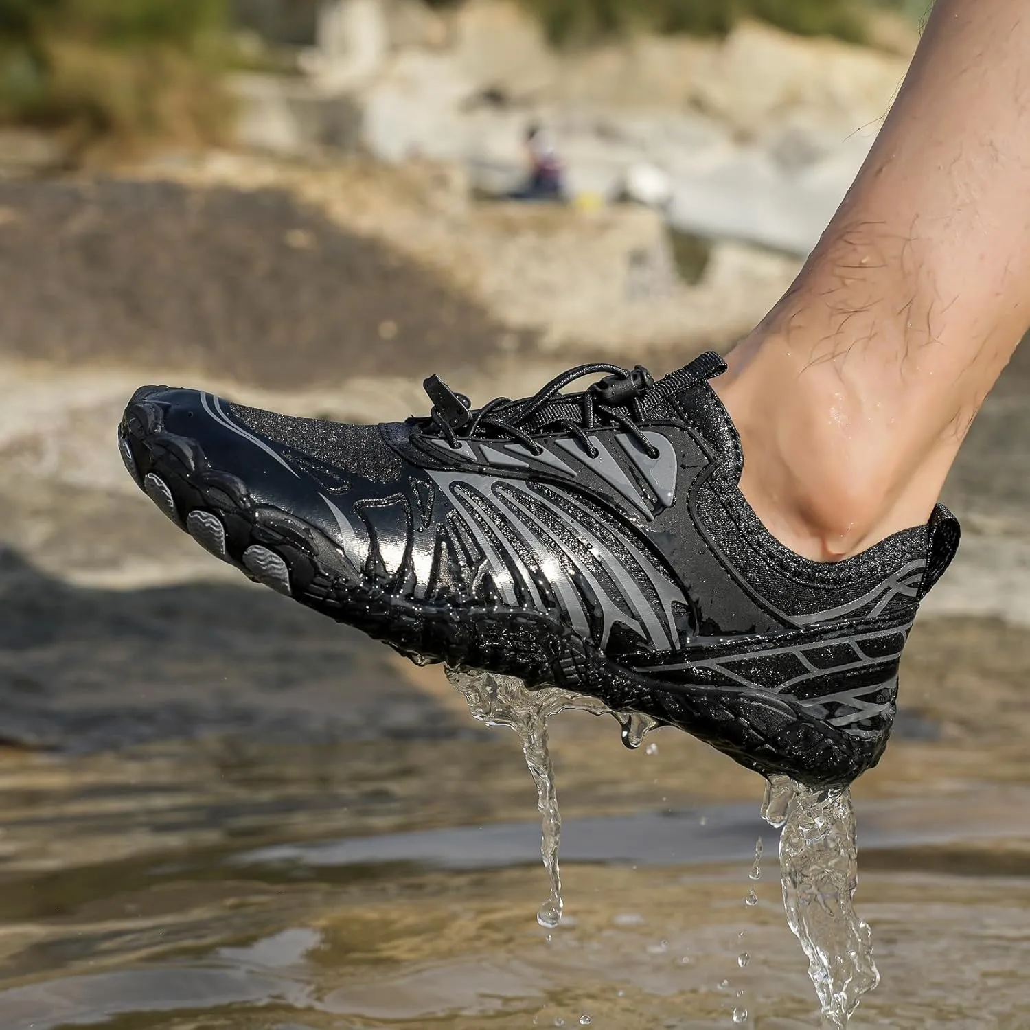 Footwear Pro Hike Barefoot Shoes Women Men Healthy & Non-Slip Barefoot Shoes for Women Waterproof Trail Running Beach Swim Surf Walking Hiking Shoes