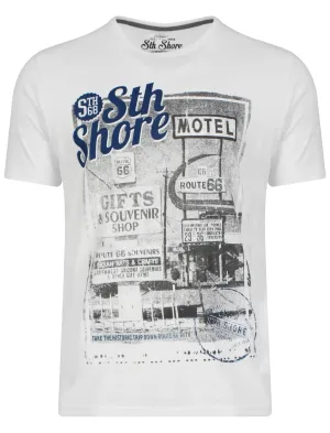 Gift Shop Print T-Shirt in Ivory  - South Shore