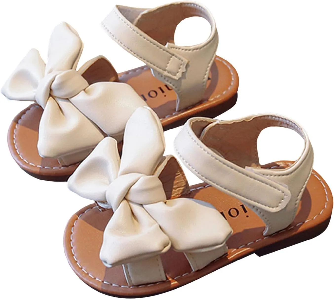Girls Dress Shoes Girls Sandals Children Bow Princess Shoes Soft Sole Baby Beach Closed Toe Princess Costume Summer Dress