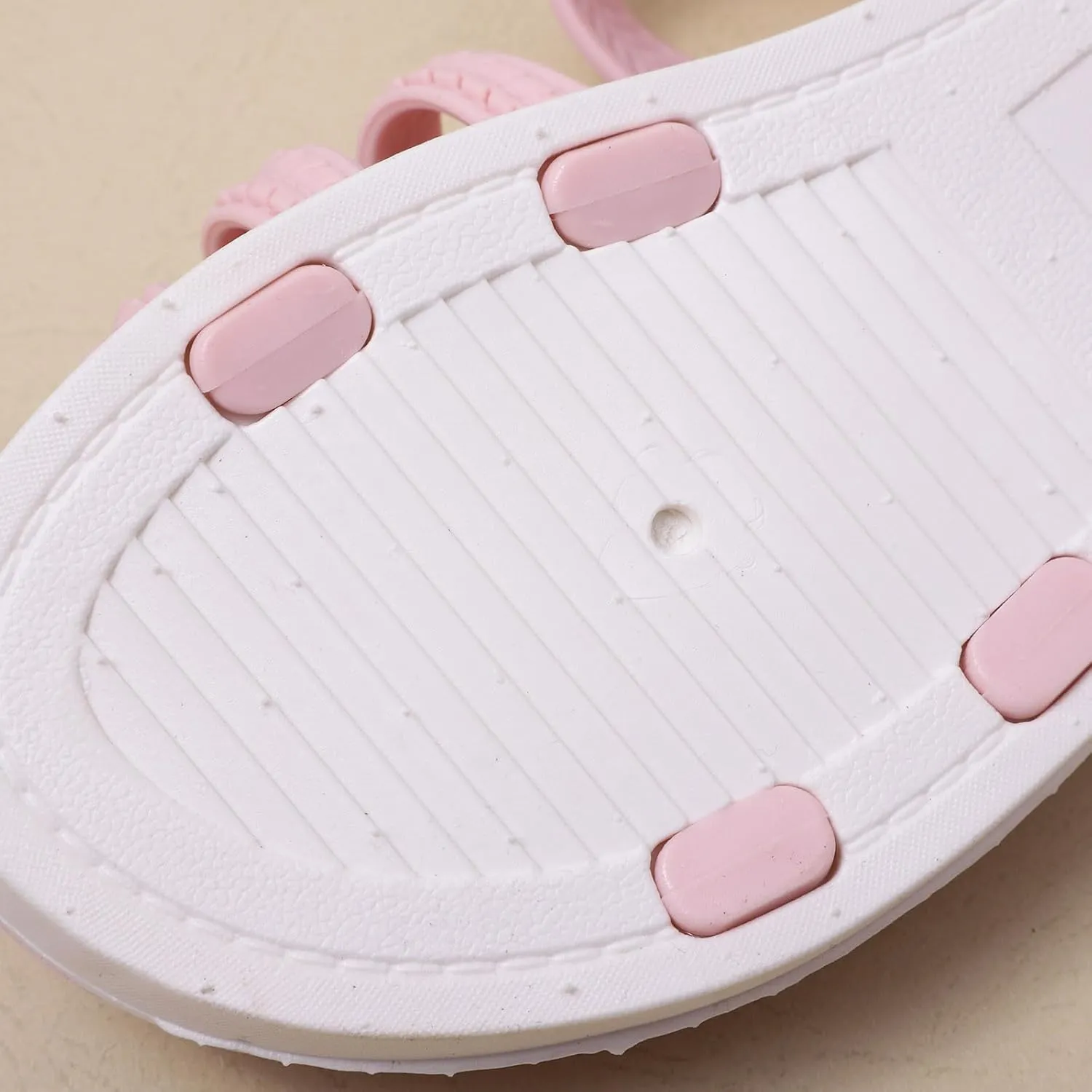Girls Kids ink Rubber Sandals Soft Flat Flower Summer Shoes Strap Non Slip Shower Water Sandals Childrens Fashion