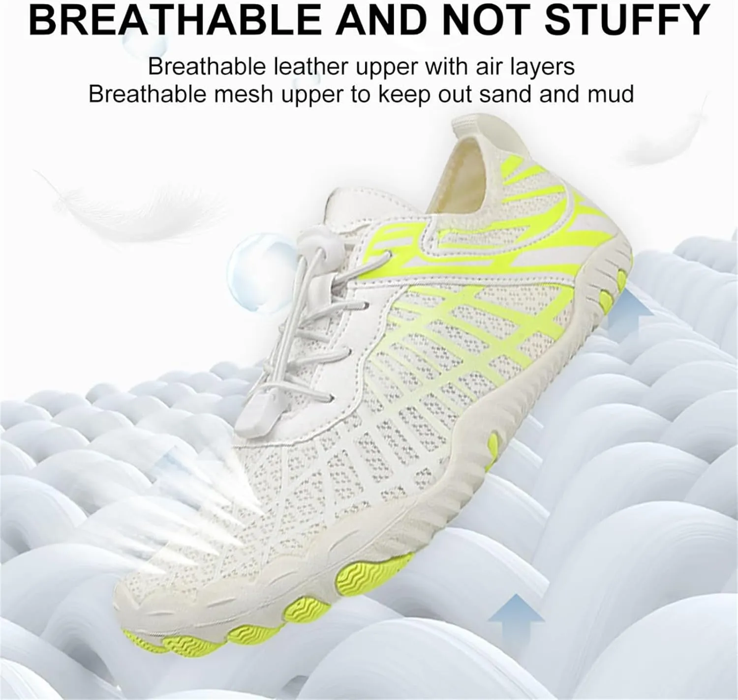 Grounded Footwear for Women Men with Neuropathy Water Shoes Quick-Dry Aqua Socks Swim Beach Barefoot Diabetic Shoes Walking Wide Toe Box Sneakers for Hike Yoga Lightweight Comfortable Breathable