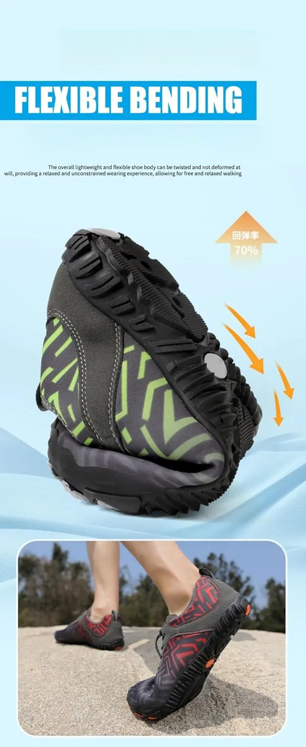 Hike Barefoot Shoes for Men Pro Footwear Barefoot Shoes Mens Comfortable Wide Toe Box Waterproof Trail Running Shoes Healthy & Non-Slip Barefoot Shoes