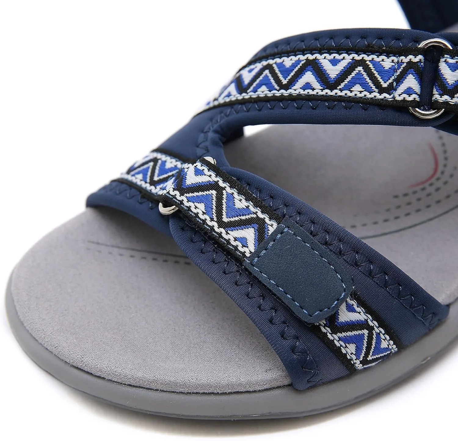 Hiking Sandals Women Waterproof Orthopedic Walking Sandals Recovery Sport Outdoor Hiking Water Sandals Adjustable Strap Sandals with Comfortable Plantar Fasciitis Arch Support