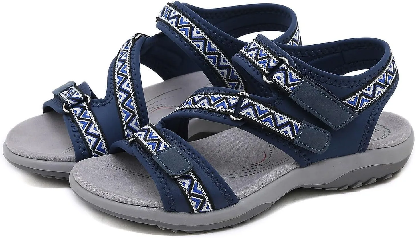 Hiking Sandals Women Waterproof Womens Sandals Comfortable Quick-Drying Casual Sport Sandal Walking Hiking Water Sandals with Arch Support