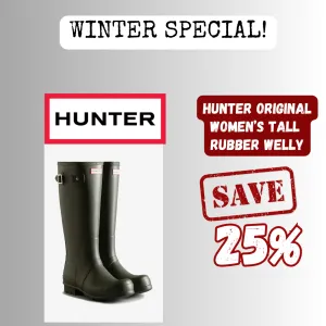 Hunter Original Tall Rubber Welly Boot - Women's