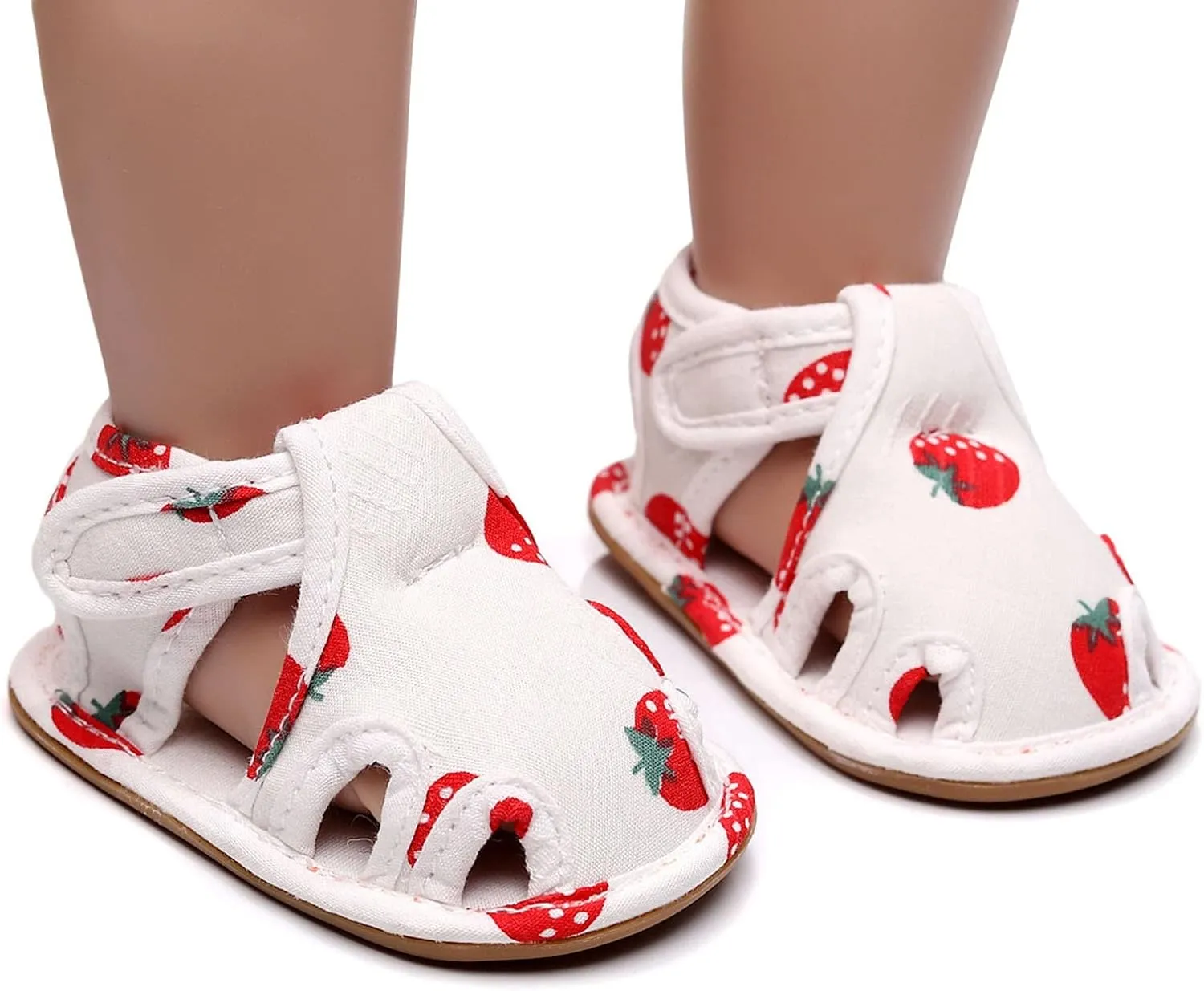 Infant Toddler Shoes Soft Sole Non Slip Toddler Floor Shoes Strawberry Print Sandals Baby Sandals